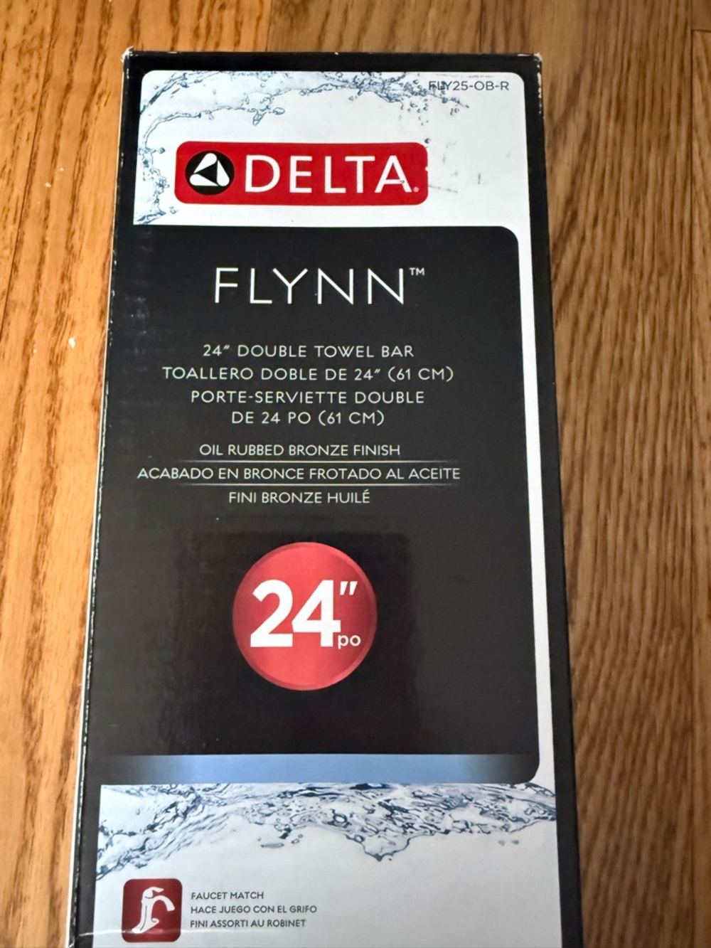 Delta Flynn 24" Double Towel Bar - Oil Rubbed Bronze finish